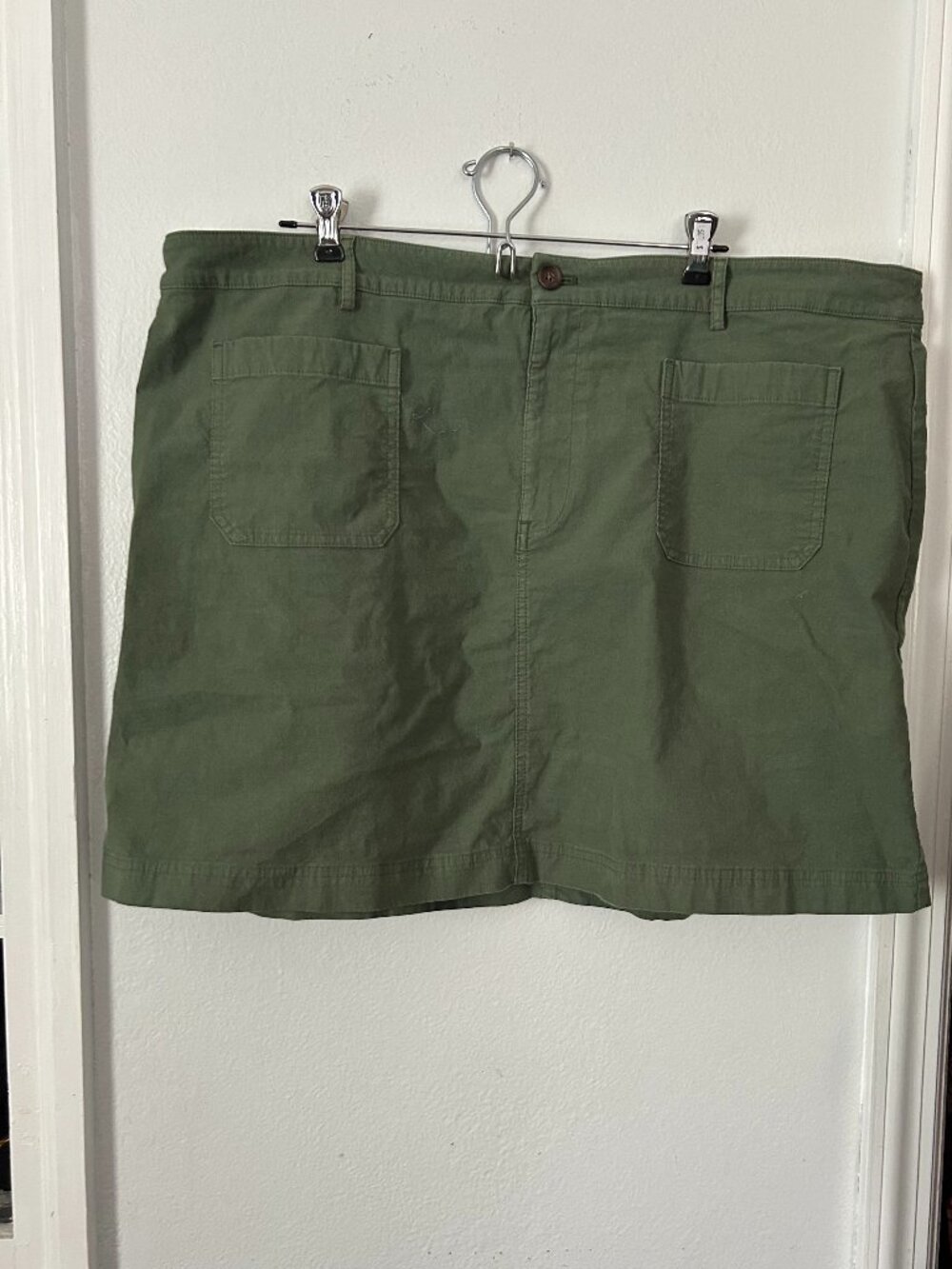 J. Crew Khaki green cargo skirt